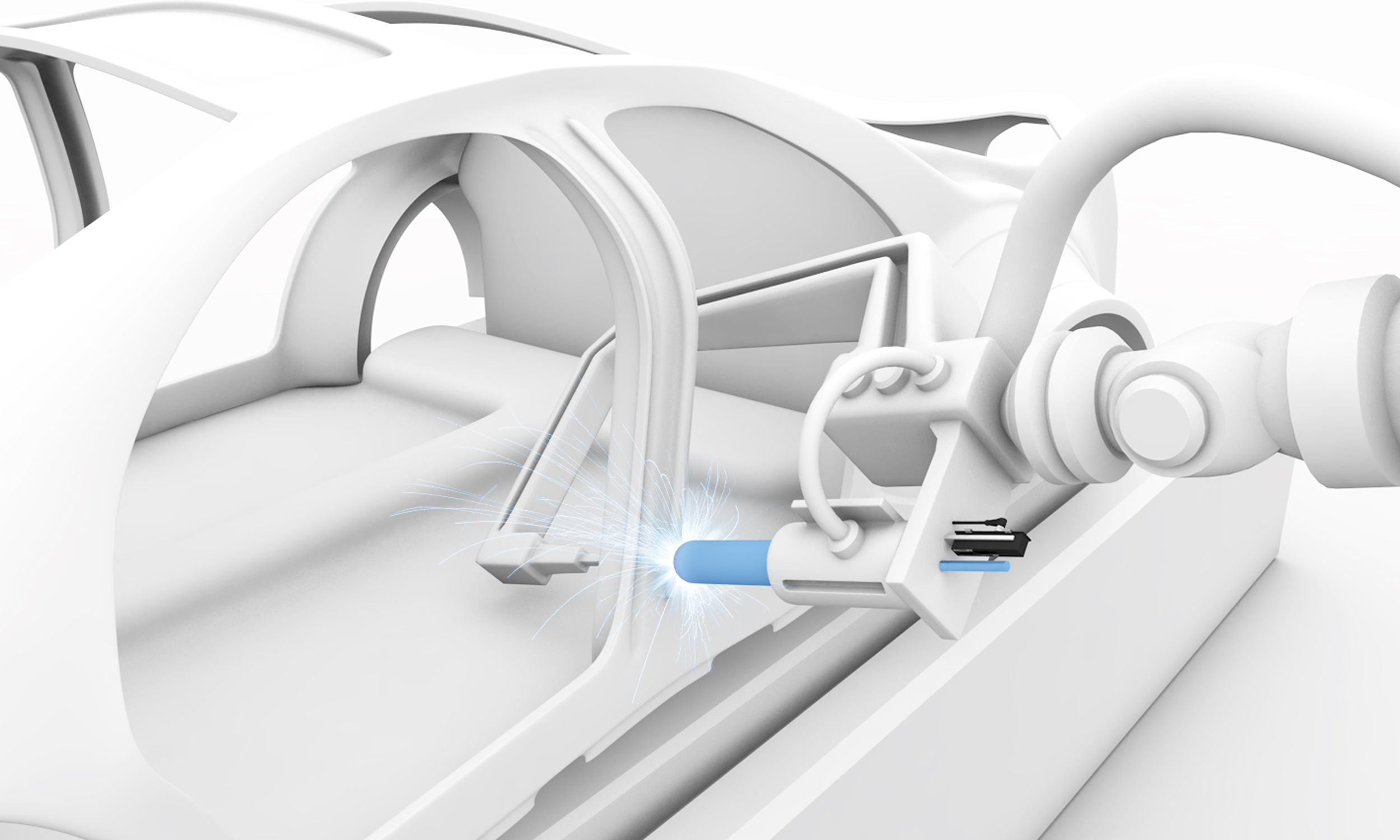 Efficiently positioning welding electrodes image