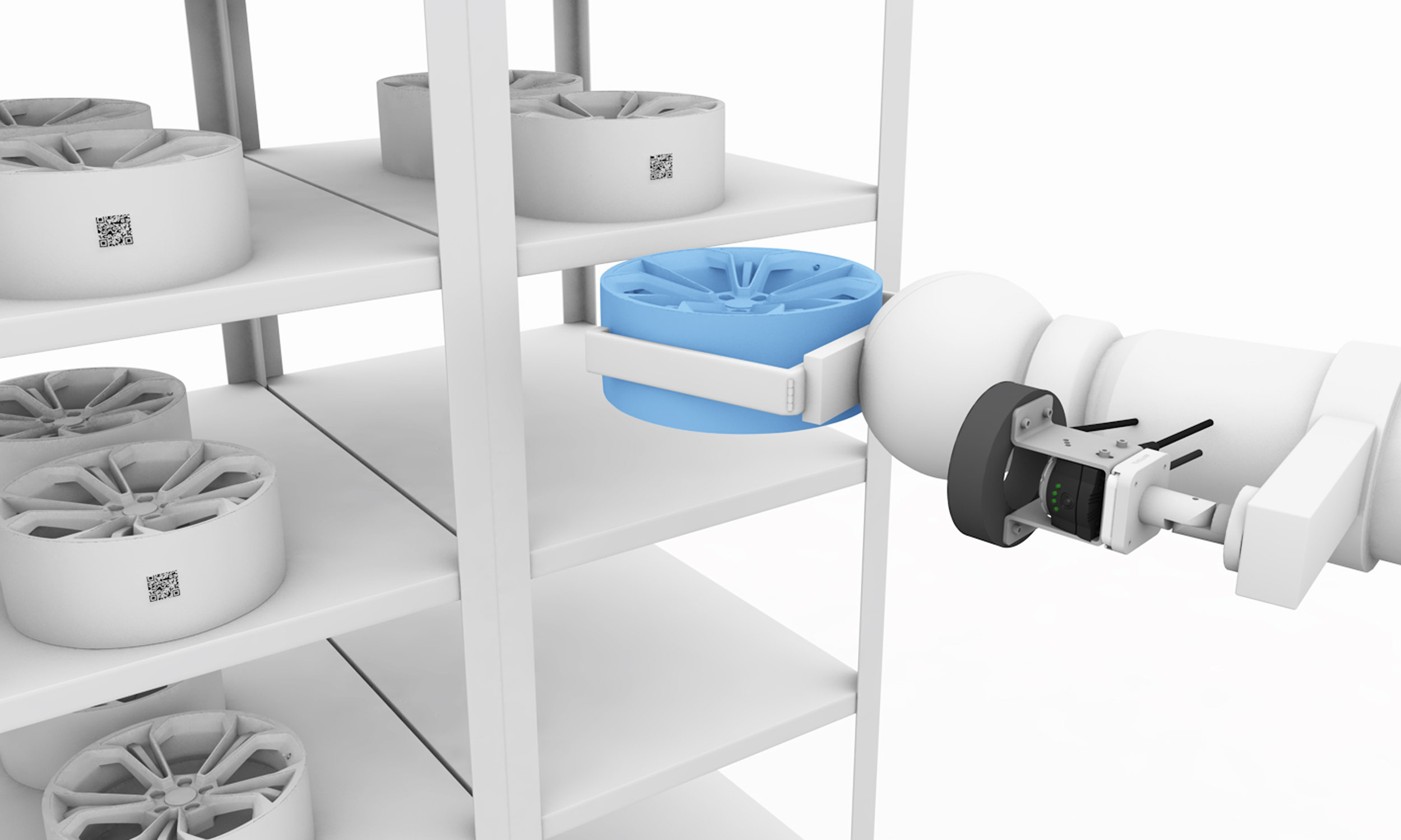 Visually identify semi-finished parts image