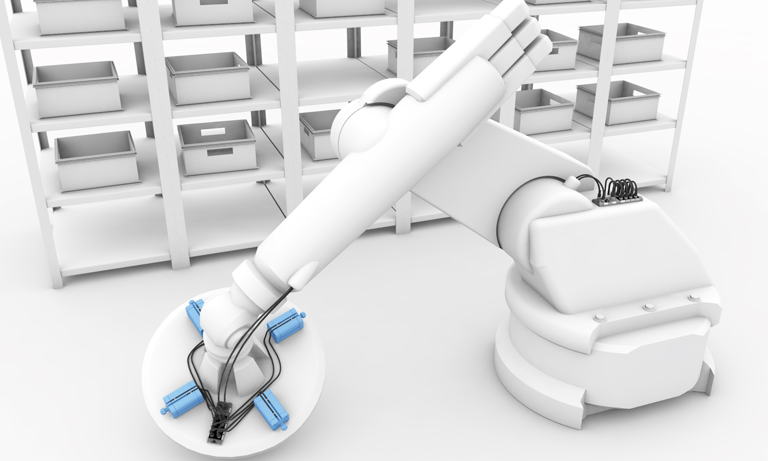 Checking end position on pneumatic cylinders image