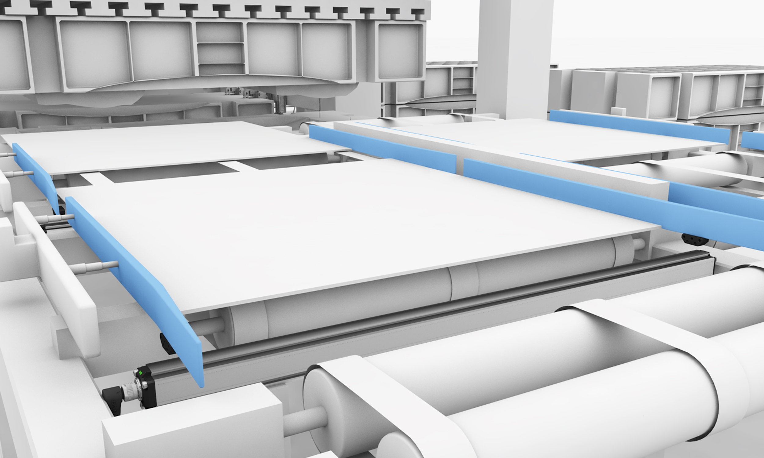 Changement rapide des formats de bandes transporteuses image