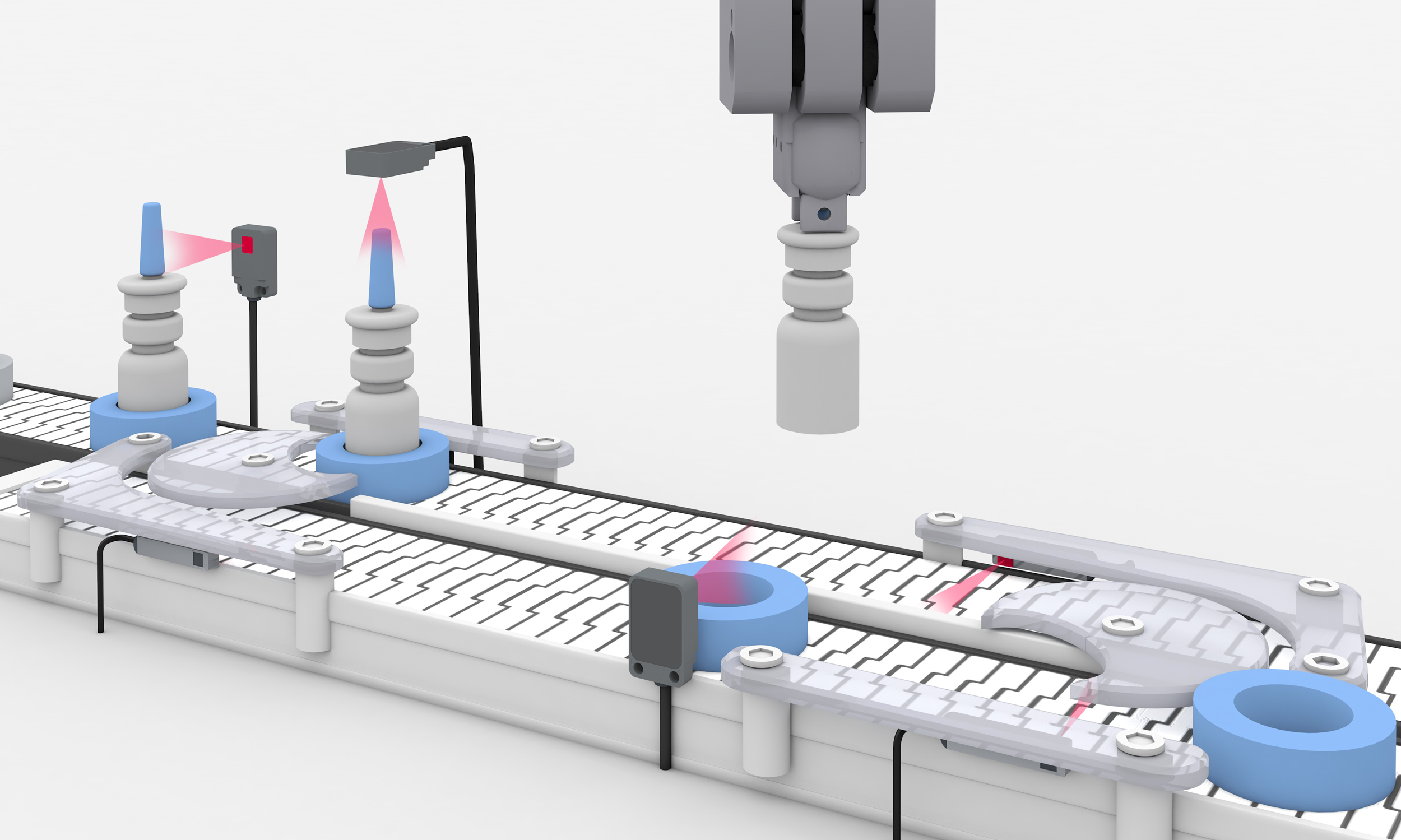 Detecting objects on conveyor belts image