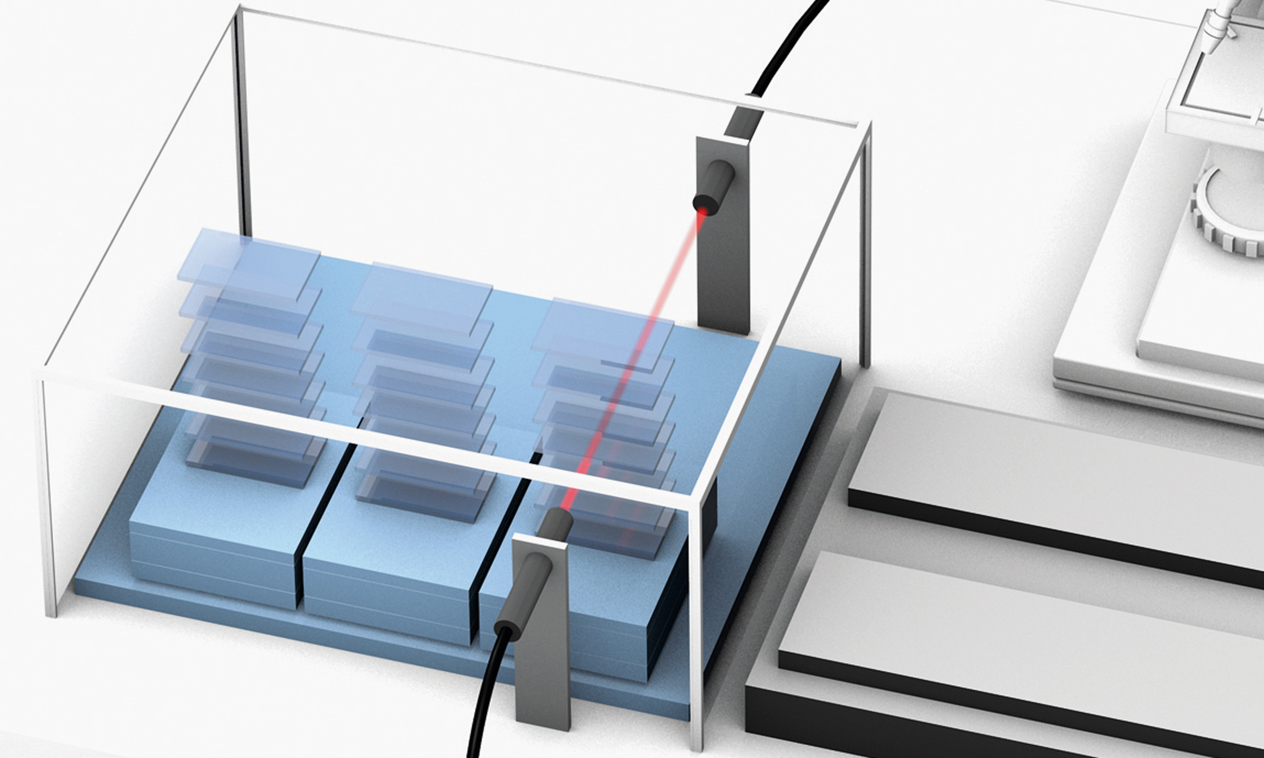 Detecting sample slides image