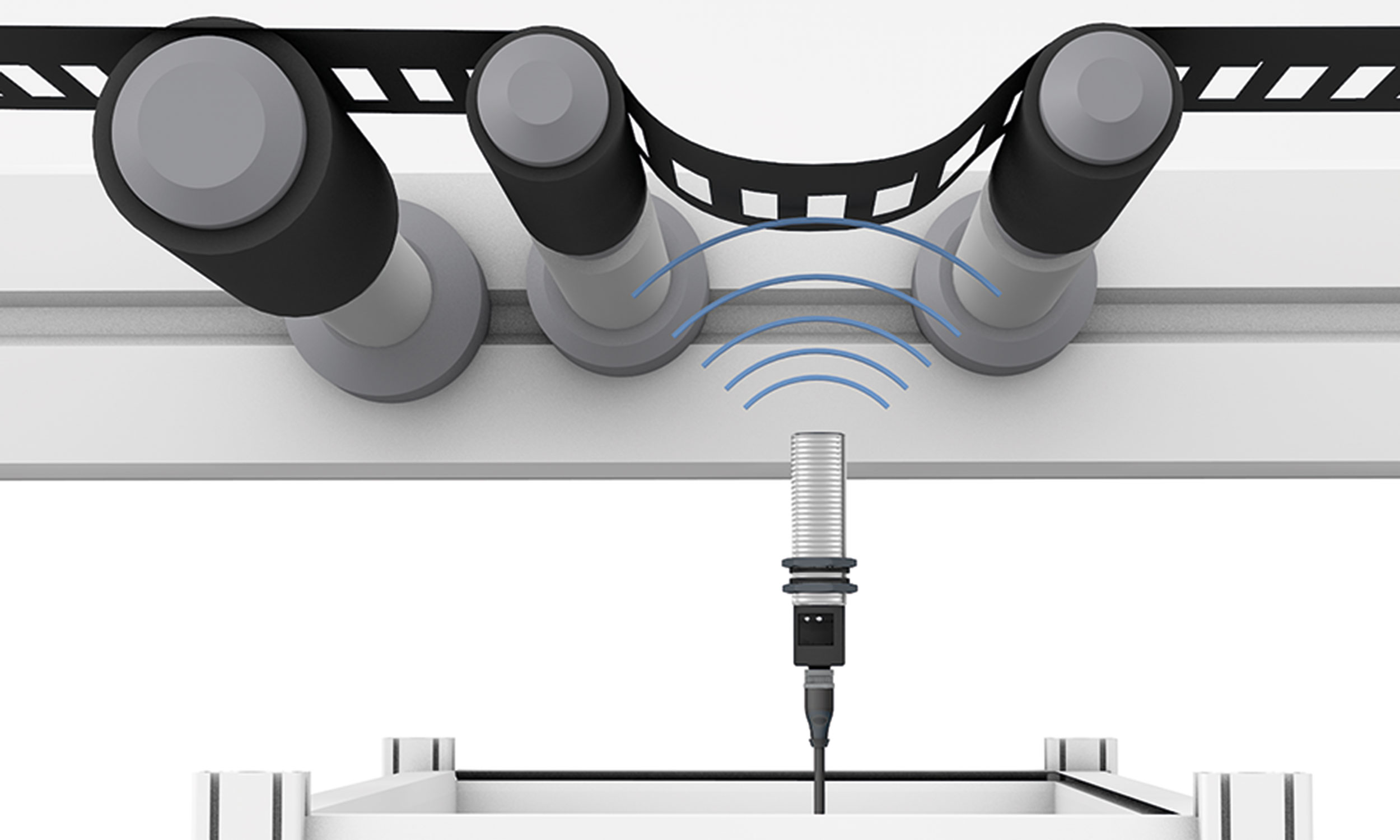 Checking metal strip sag image