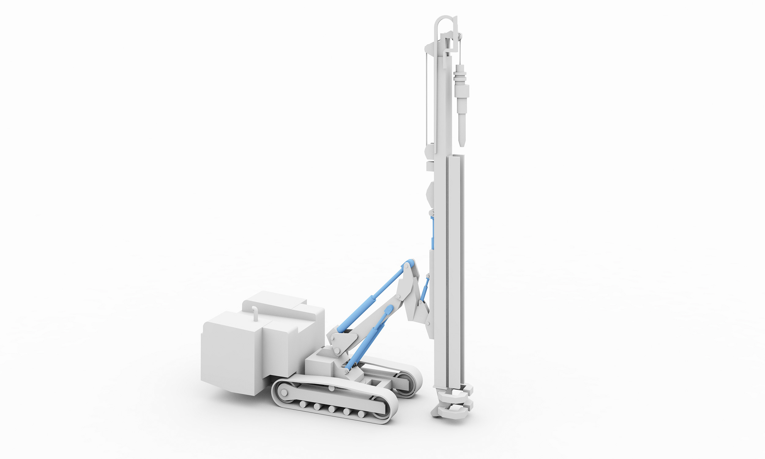 Universal Drilling Rig: Monitoring the Position of the Hydraulic Cylinder image