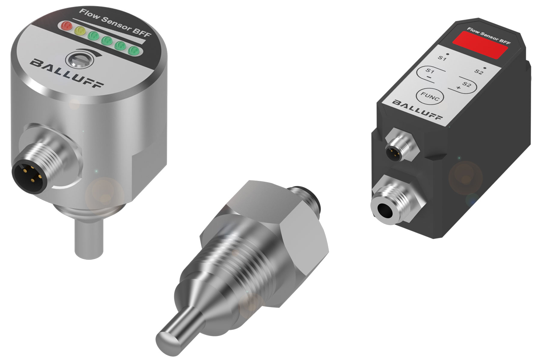 The thermal flow controllers from Balluff let you detect the flow of liquid media in direct contact