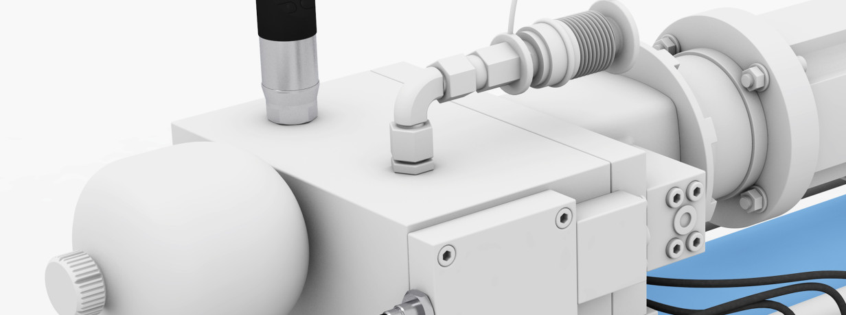 Monitor pressure in the complete drive system