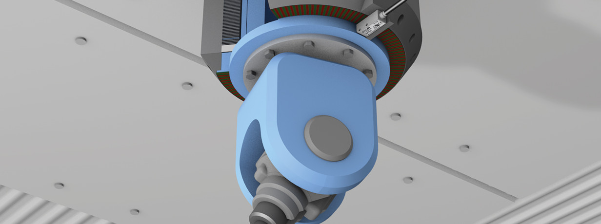 Detecting the rotation angle on the C-axis