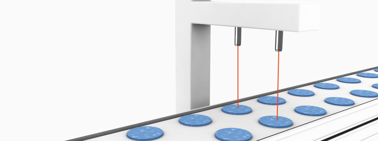 Position detection of conveyor belts using photoelectric sensors